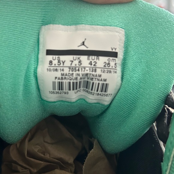 Air Jordan 7 GS “Verde” - Picture 4 of 8